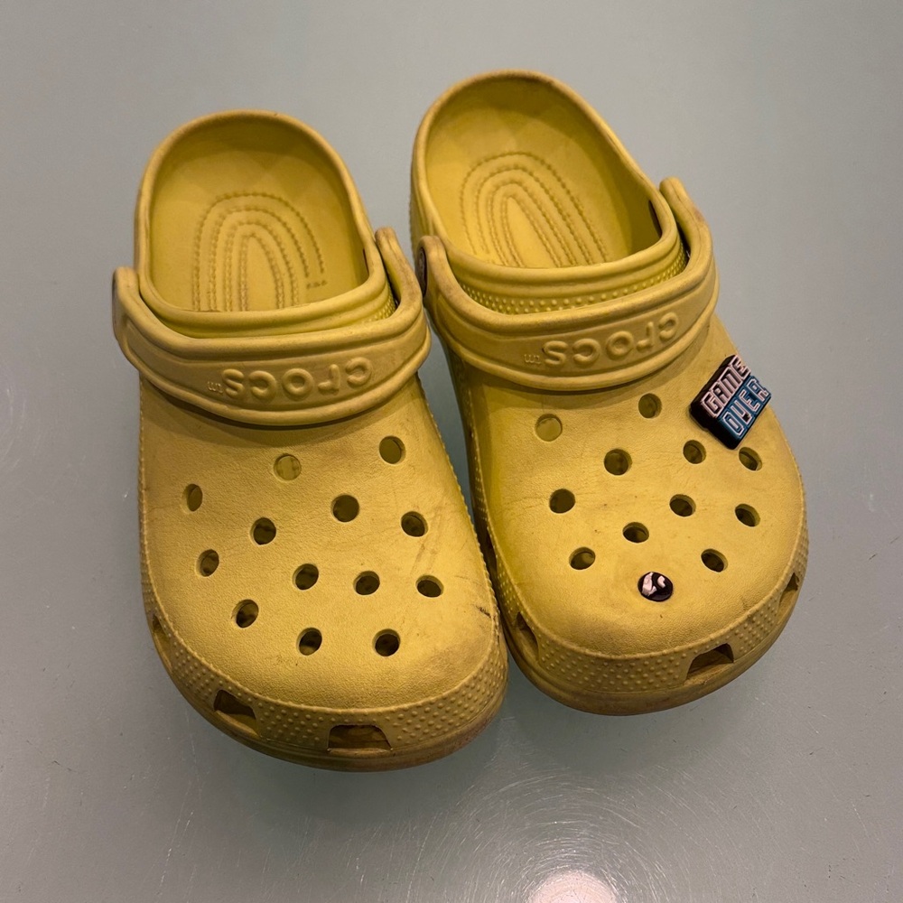CROCS Kids Yellow Clogs